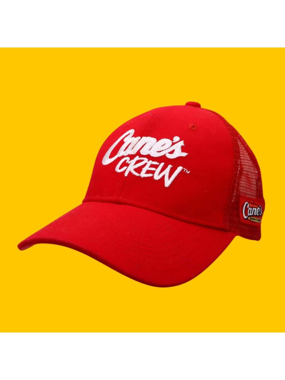 Raising Cane's - CANE'S CREW - Red Mesh Snapback Trucker Hat OSFA
